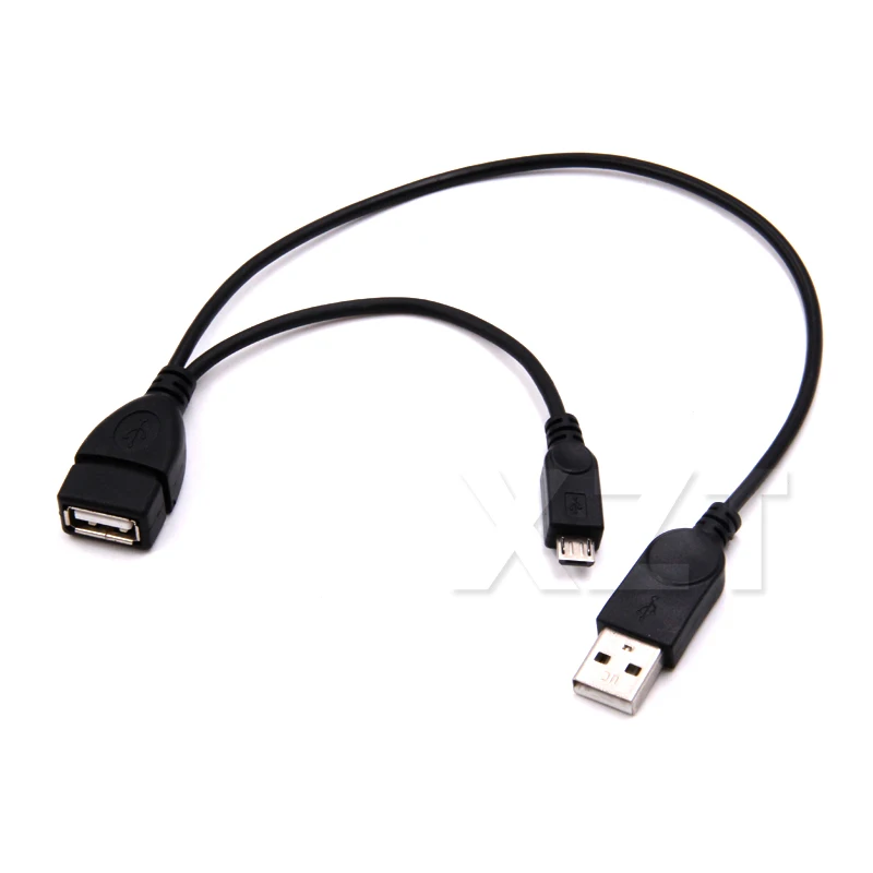 Micro USB мужчина к USB Мужской и Женский Кабель-адаптер для SAMSUNG для SONY Y сплиттер OTG кабель