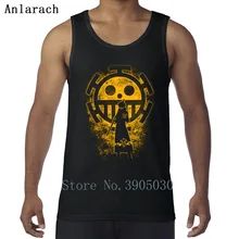 Law Heart пиратский цельный жилет Графический настроить фитнес буквы майки для мужчин тренировок хлопок Весна стиль