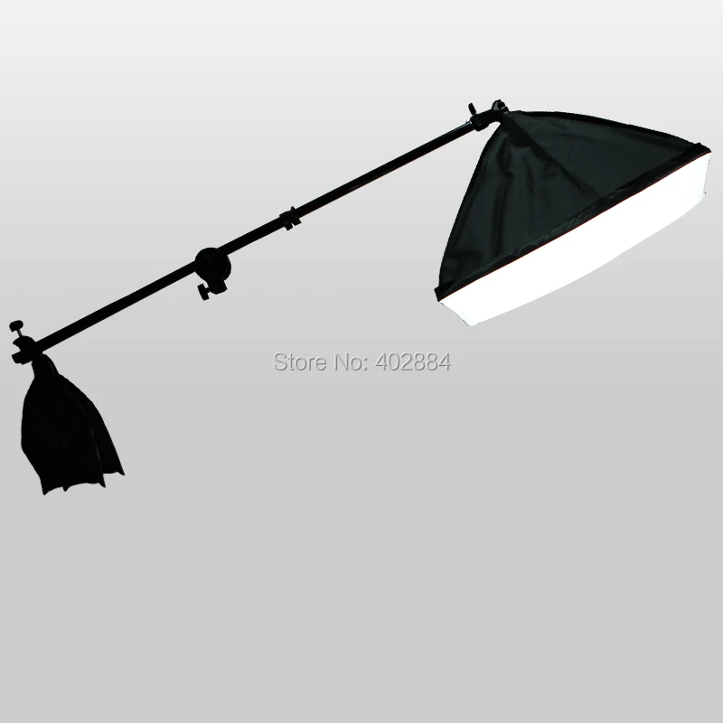 

50*70cm Continuous Lighting Softbox Cross Bar Single Pulley Horizontal Arm Photography Kit for Photo