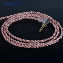 Upgrade HIFI MMCX Cable for Shure SE215 SE535 SE846 SE425 Earphone Headphone Wire with Heat Shrink Tubing for iPhone Android IOS