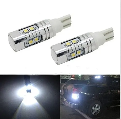 

2Pcs 50W T10,158,161,168,194,652,W5W,2886X,921,912 Samsung 2323 LED Reverse Backup Light Bulbs Error Free Warning Side Light