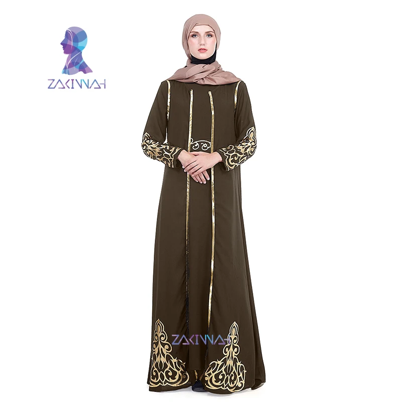 ZK004 Zakiyyah модное мусульманское платье на Ближнем Востоке Рамадан мусульманская