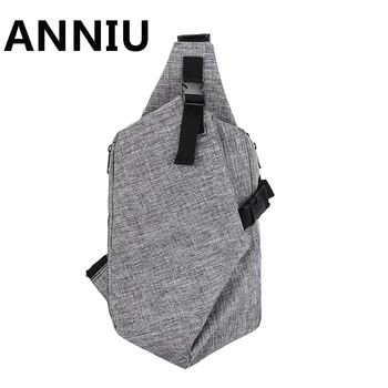 

ANNIU Brand 2017 New Fashion Chest Pack Men high quality crossbody bag men designer casual small bag hot sale chest bag