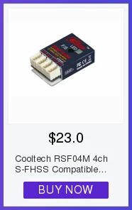 Cooltech RSF04C S-FHSS совместимый приемник для FUTABA поверхностных систем 3PV 4PV 4PX 7PX