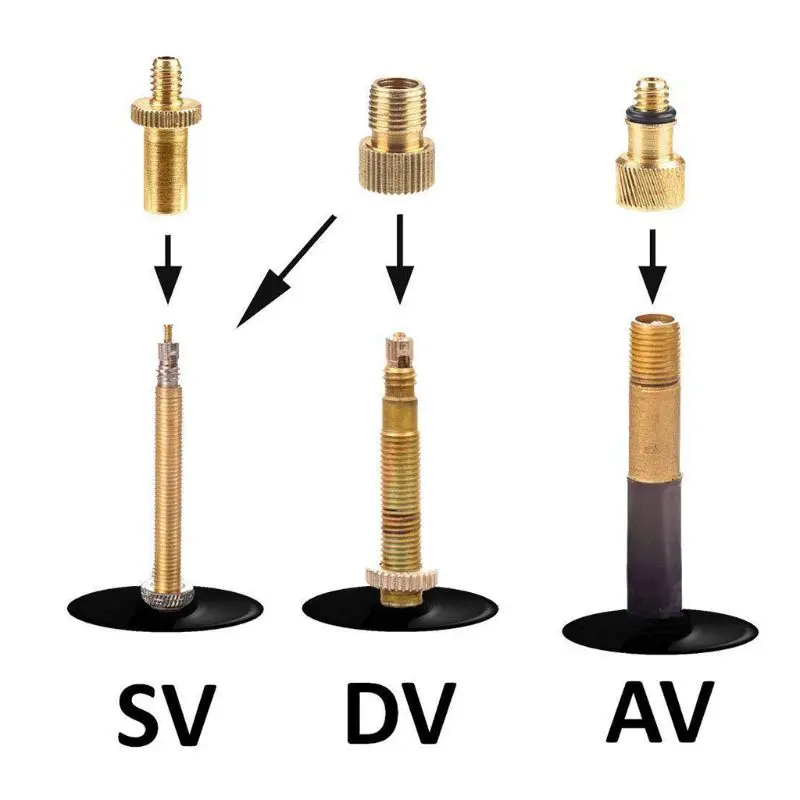 10 шт./партия адаптер клапана велосипеда для SV/AV/DV велосипед конвертер набор преобразования надувной иглы