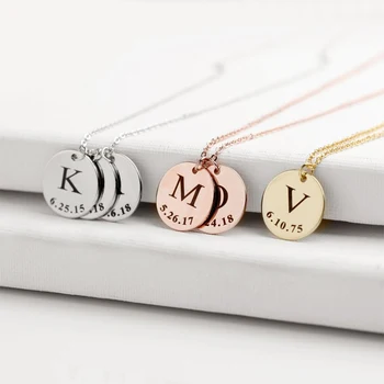 Charms for Jewelry Bracelet Personalized Bar Necklace Stainless Steel Jewelr Making Customized Nameplate Mom Gift Choker
