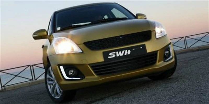 Автомобильный мигающий 2 шт. для Suzuki Swift Автомобильный светодиодный DRL для вождения дневных ходовых огней белый автомобильный Стайлинг противотуманная фара крышка