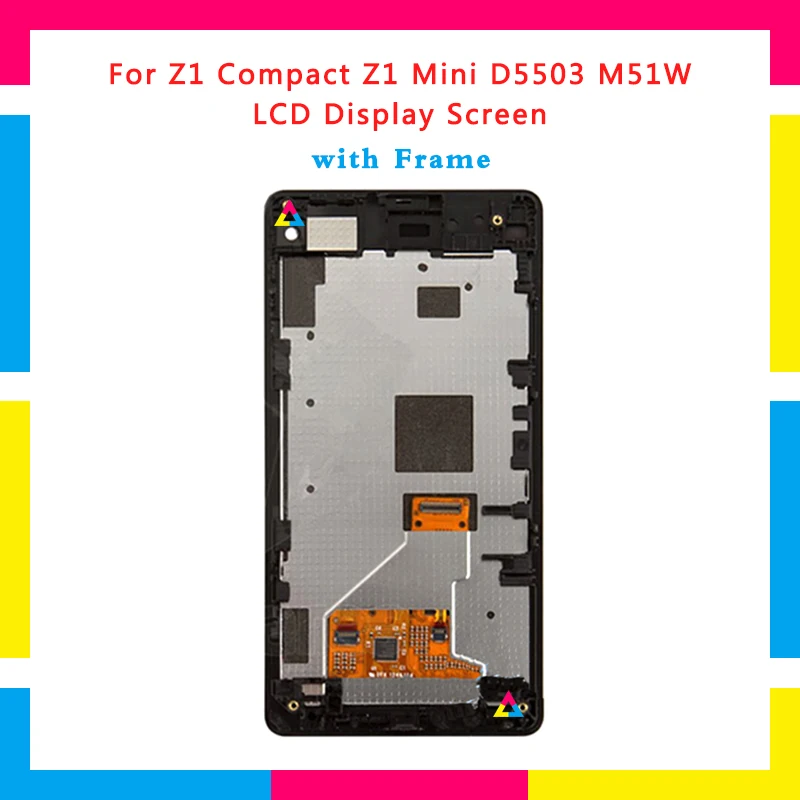 

5pcs LCD Display Screen With Touch Screen Digitizer Assembly For Sony Xperia Z1 Compact Z1 Mini M51W D5503 Replacement