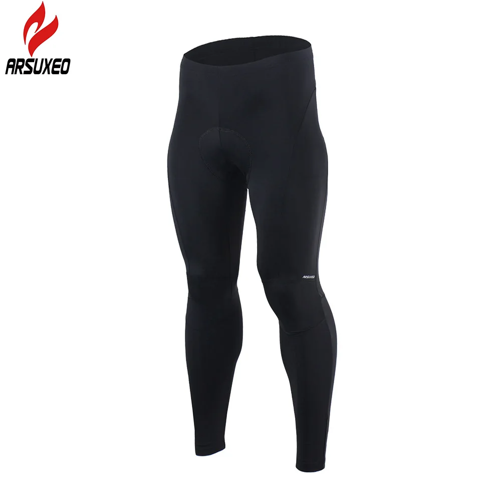 ARSUXEO Men's 3D Padded Cycling Compression Tights Spring Bike Bicycle ...