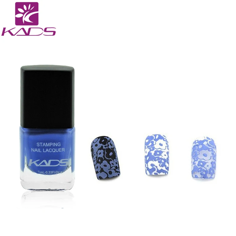 KADS Hot Fashion Charming Orchid Nail Art Stamp Glitter Polish Nail Art