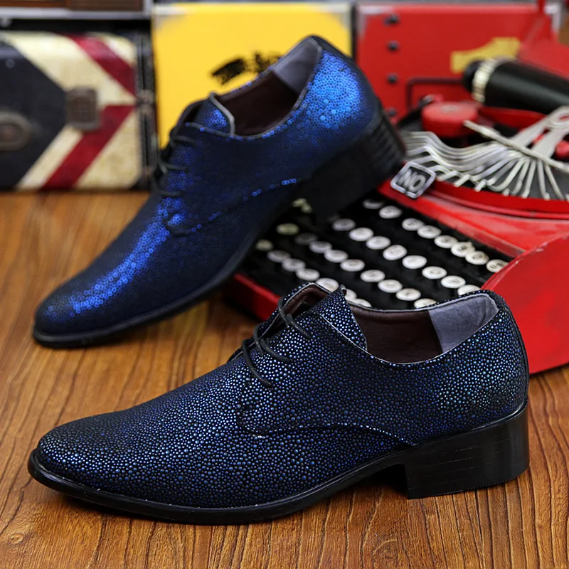 designer rhinestones leather shoes men italian fashion wedding party male footwear evening boy brogue dress oxford shoes for men (29)
