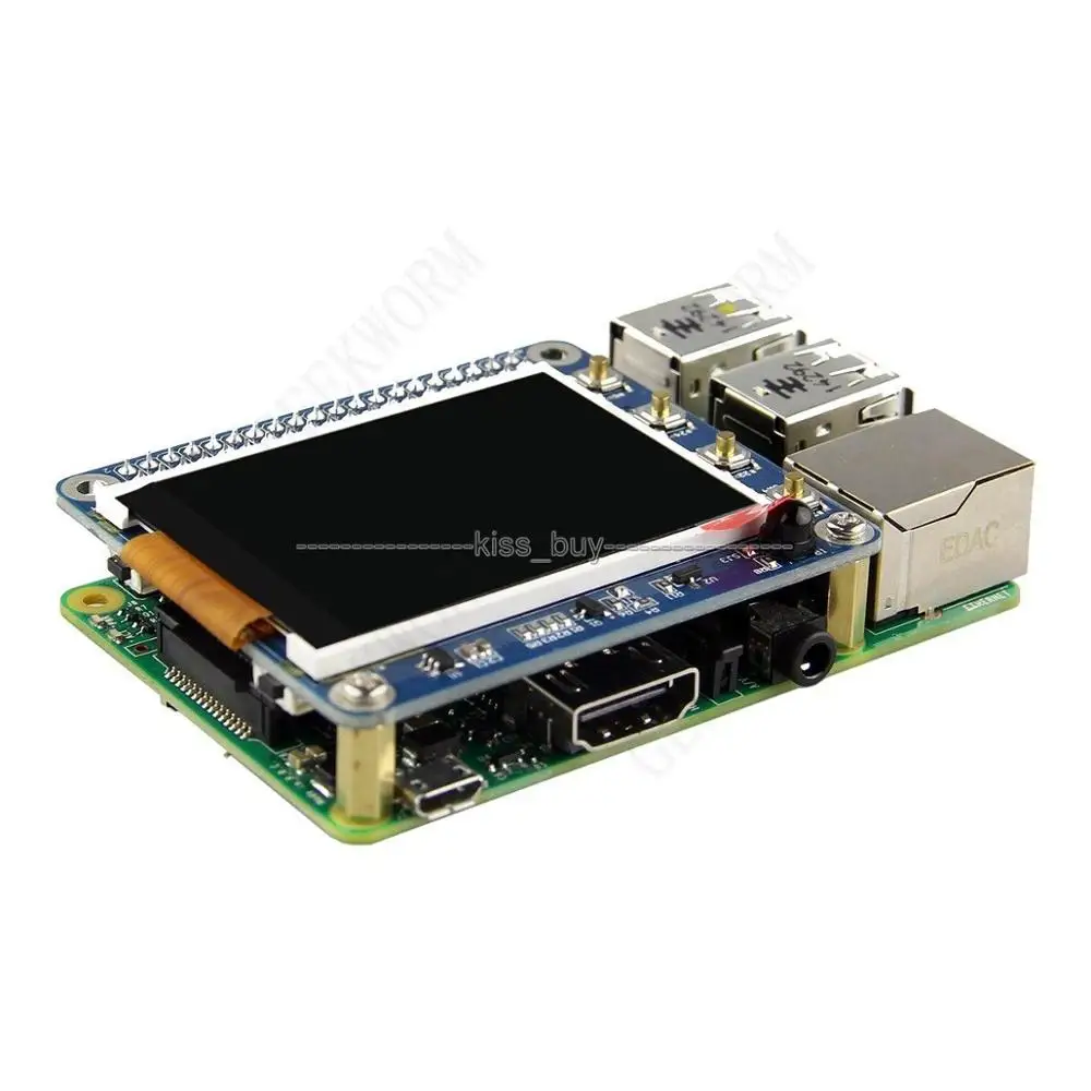 Raspberry Pi 2 3 3B/ 2B /B &quotTFT-экран ЖК-дисплей HAT 320x240 с кнопками и ИК-датчиком | Электроника
