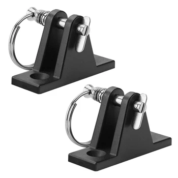 

2x Boat Yacht Nylon Deck Hinge Flat Mount W/ Quick Release Pin Ring