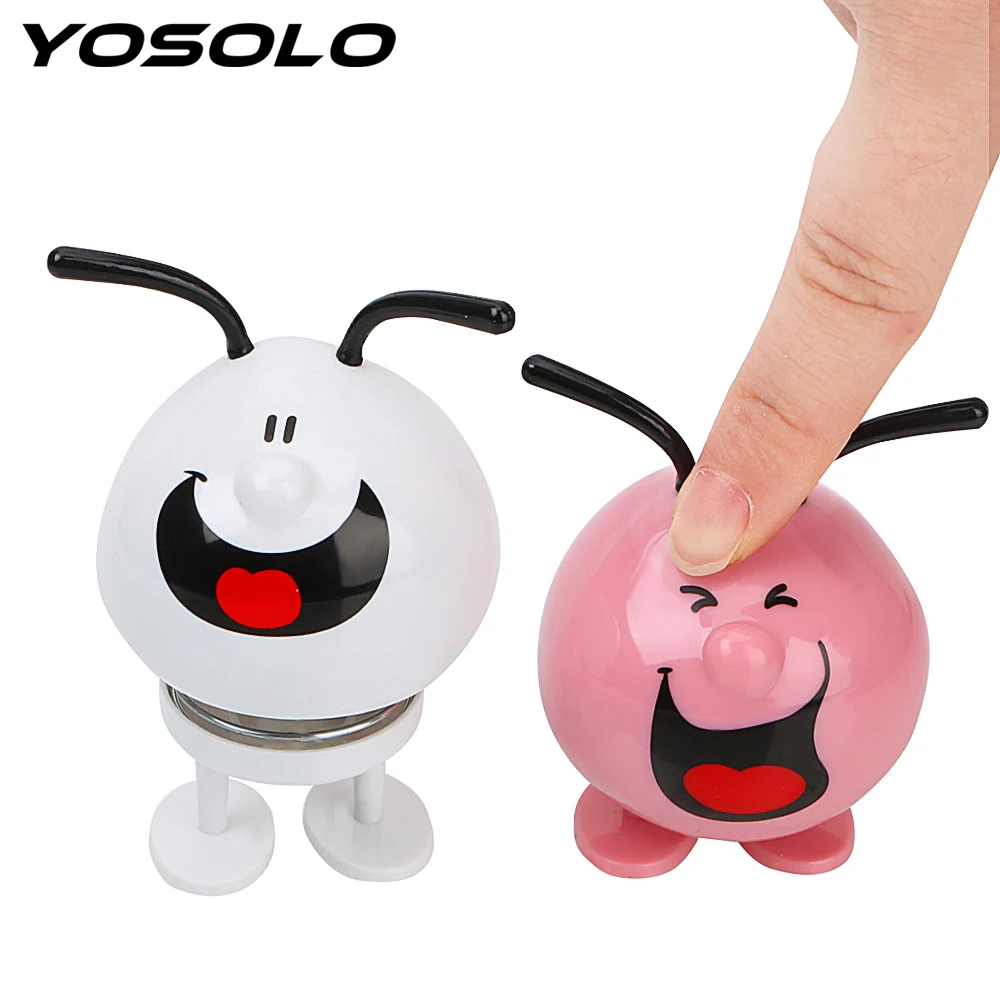 

YOSOLO Shaking Head Toy Creative Cartoon Ornament Car Decoration Auto Interior Decompression Interior Accessories Car Ornament