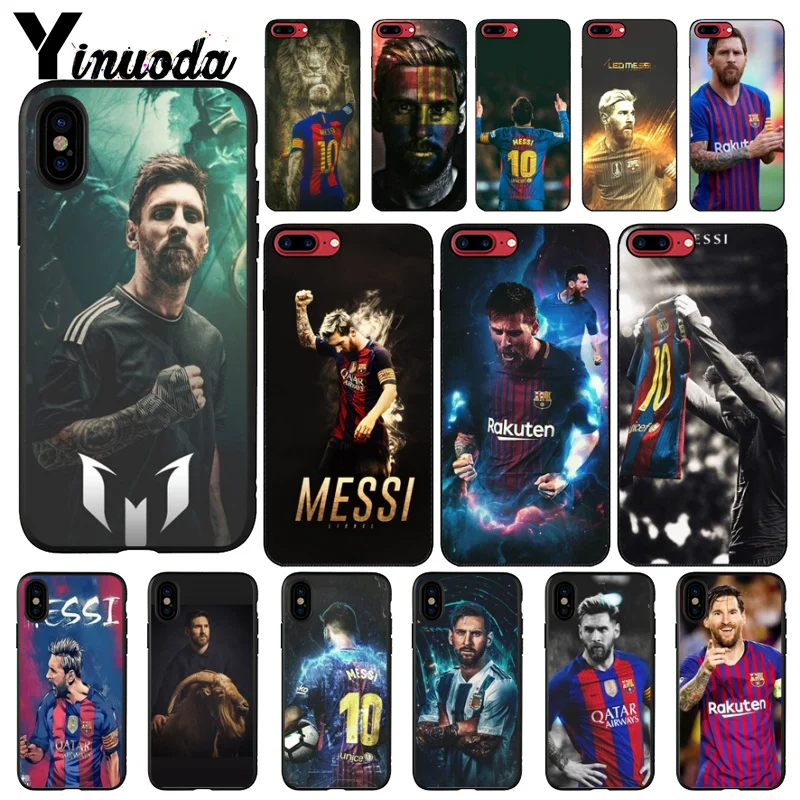 

Yinuoda Barcelona Messi Coque Shell Phone Case for Apple iPhone X XS MAX 8 7 6 6S Plus 5 5S SE XR Cellphones