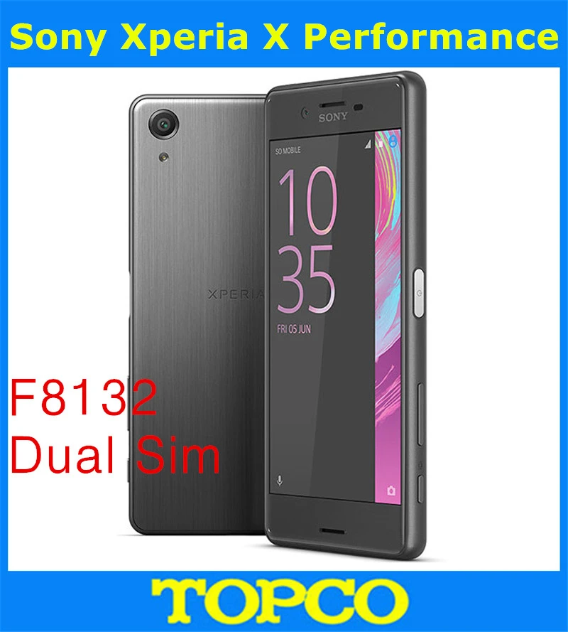 Sony Xperia X Performance Dual F8132,, разблокированный, 4G, Android, четыре ядра, две sim-карты, ram, 3 ГБ rom, 64 ГБ, 5,0 дюйма, 23 МП и 13 МП, отпечаток пальца