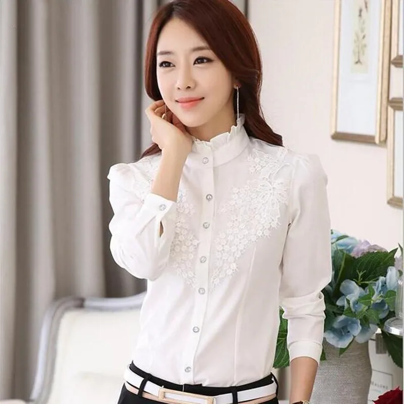 White Shirt High Collar Store, 50% OFF 