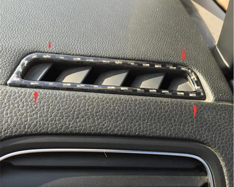 

Carbon fiber air outlet decoration air conditioning sticker decoration ring for Volkswagen VW Golf 7 Mk7 VII2014+ Car Styling