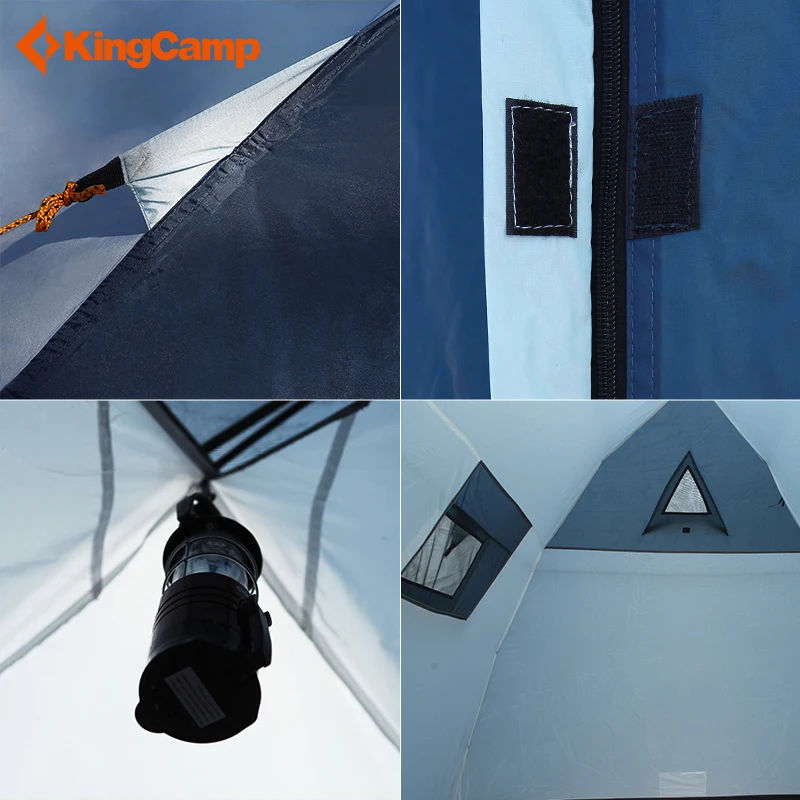 KingCamp кемпинговая палатка 3f ul передач Пляжная 1 2 5 человек lanshan Хиллман Сверхлегкая
