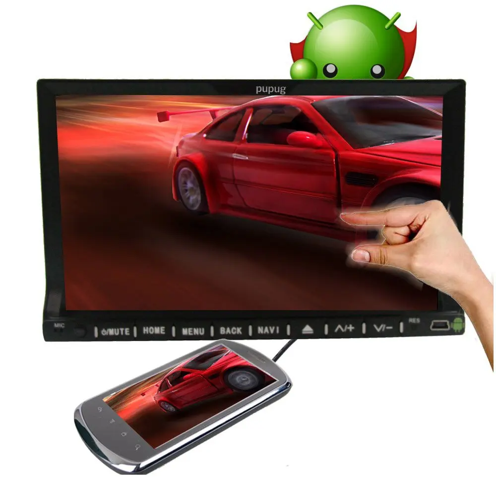 Screen Mirroring for Android Phones 7'' Android 4.2 Car DVD Player 2