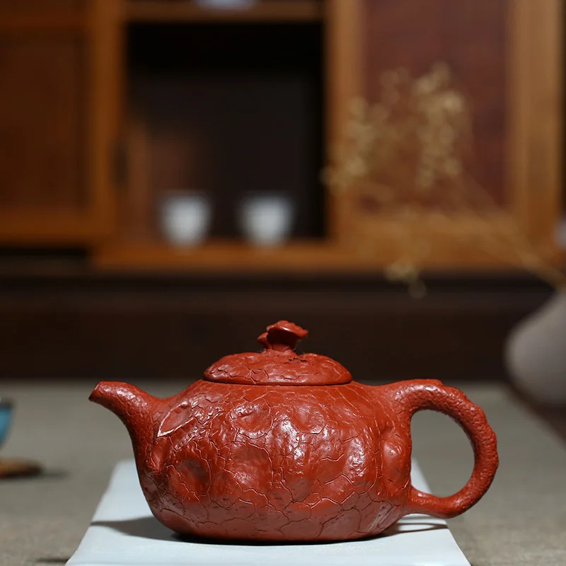Yixing горшок с фиолетовым песком ручной работы Raw Mine Dahongpao Ganoderma lucidum набор чайников
