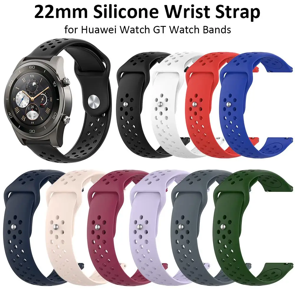 

New 22mm Wrist Strap for Huawei Watch GT/huawei watch 2 pro Silicone Watch Bands For Honor watch Magic Replacement Bracelet Band