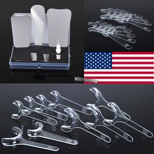 1 комплект/4 шт. стоматологический ортодонтический интраоральный из нержавеющей стали фотографические зеркала+ 10 шт. Ретрактор рот щеки открывалки