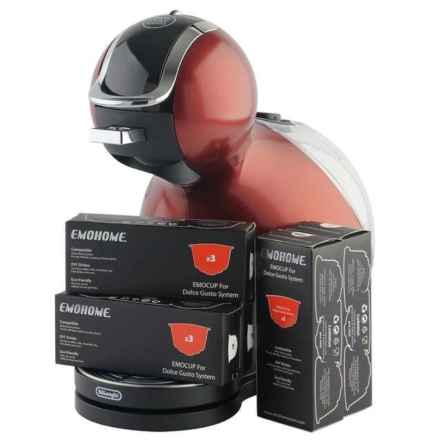 Best Offers EMOHOME Reusable Refillable Coffee Capsules Compatible with Dolce Gusto Nescafe System, not machine, wholesale
