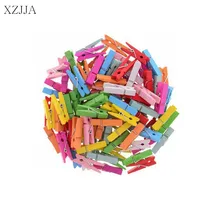 XZJJA 50Pcs Wood Clothes font b Pegs b font Socks Mini font b Pins b font