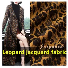 SASKIA 1 м leopard парча жаккардовая ткань 6" полиэстер материал пришить женское платье пальто ткань лоскутное Zakka ткани DIY