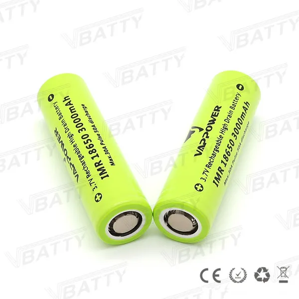 18650 30A Vap power 3000mAh 3,7 V 30 amp литий-ионная аккумуляторная батарея для электронных сигарет(1 шт