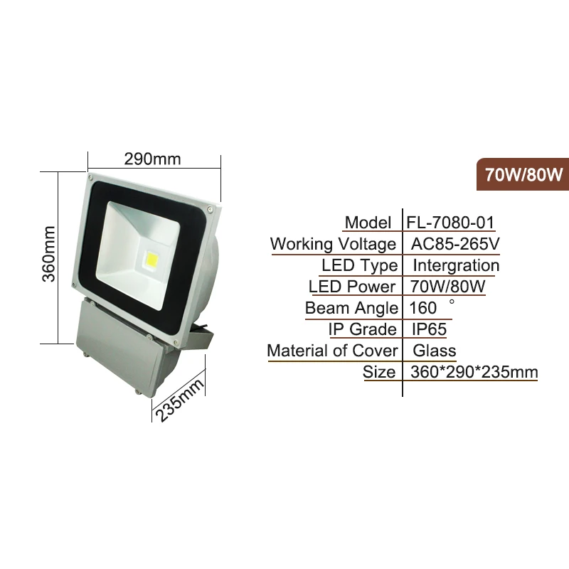 Светодиодный прожсветильник Тор 10 Вт 20 30 50 70 80 90 100 150 Вт|flood light|flood light 10wwaterproof ip65