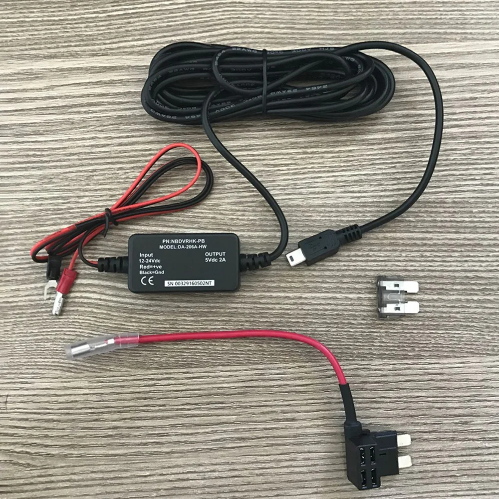 

DC12V 24V to 5V 2.5A Inverter Converter Micro Mini USB / DC 3.5mm Hardwire for Dash Cam Hard Wire Kit for Car DVR Camera 112 212