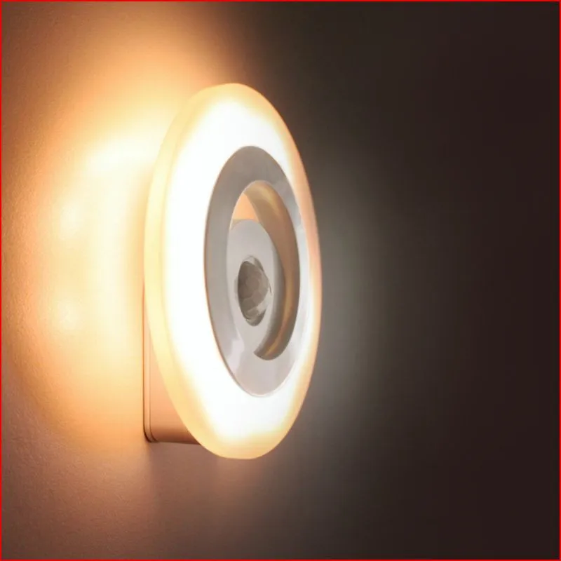 

ECO-Friendly Smart Sensor Human Body LED Night Light Wall Light Battery Powered Sleep Lamp Creative Bedside Lamp for Children