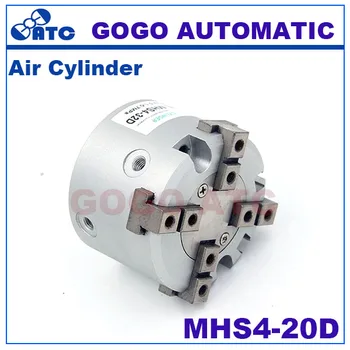 

GOGO High quality double acting pneumatic gripper MHS4-20D SMC type Parallel Style Air Gripper 4-Finger Type cylinder