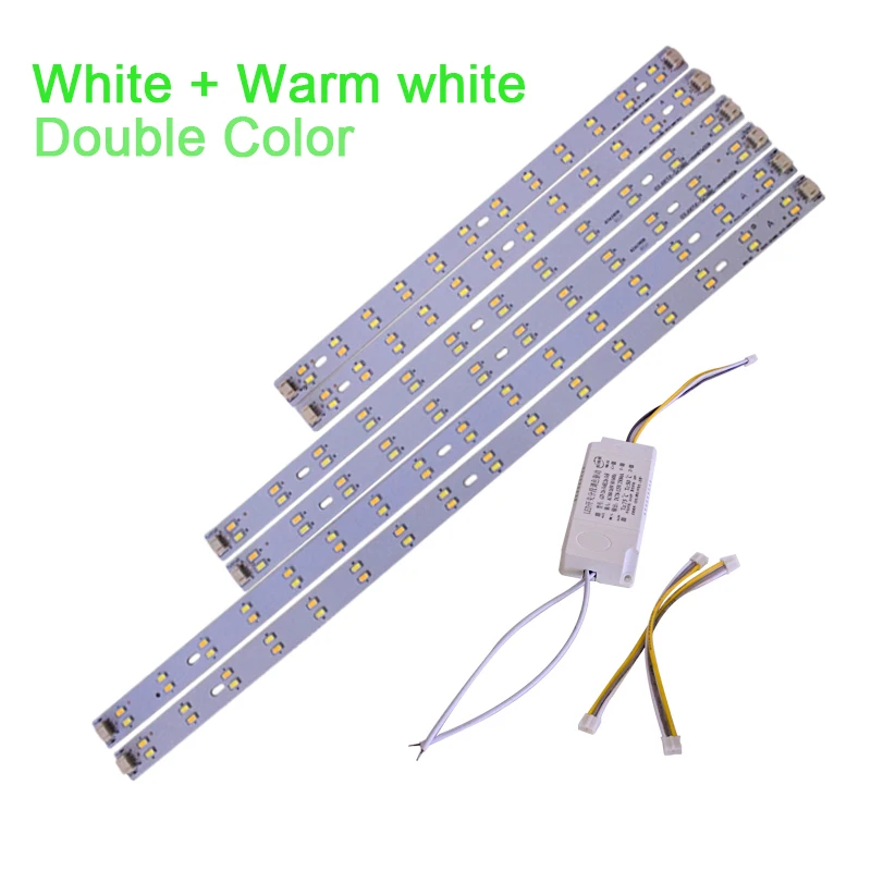 

DIY Led Ceiling Tube light Replacement Tube lamp AC85-265V Double color White/Warm white Magnetic Rectangular Square