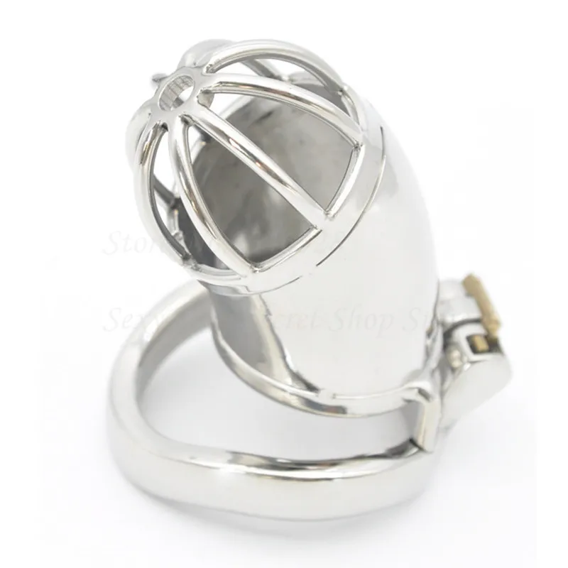 304 Stainless Steel Stealth Lock Male Chastity Device,Penis Rings,Cock Cage,Virginity Belt,BDSM Fetish Sex Toys For Man Gay