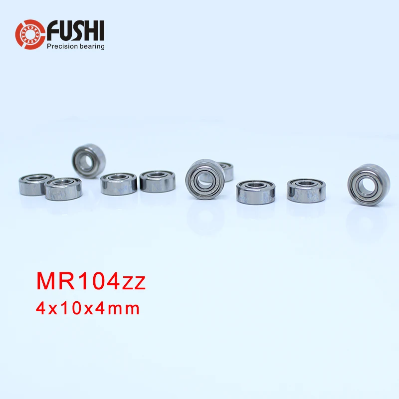 MR104ZZ подшипник ABEC-5(10 шт.) 4*10*4 мм миниатюрные MR104Z шарикоподшипники MR104 ZZ WML4010ZZ L-1040X2ZZ