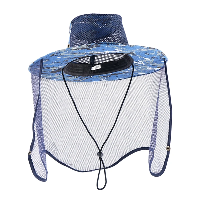 Наружная ветрозащитная Солнцезащитная рыболовная шляпа от комаров, шапка-жук для путешествий, кемпинга, дышащая сетчатая головная сетка, Защитная крышка для лица