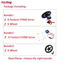 2 шт./лот Feetech FS90R Servo/колесо 360 градусов непрерывное вращение Micro RC серво для RC автомобилей Лодка Robot дроны FZ0101-01 FZ2913