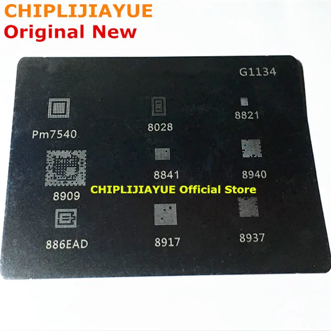 

1piece BGA reballing reball stencil for MTK xiaomi series G1134 PM8841 PM8909 PM8821 PM8940 PM8917 PM8937 PM886EAD PM7540 PM8028