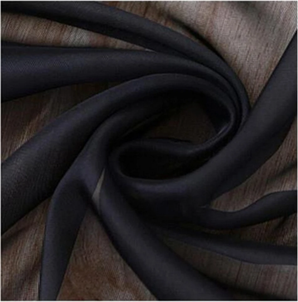 23 sheer curtain black