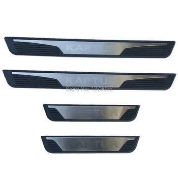 

For Renault Kaptur 2014-2018 2019 2020 Stainless Door Sill Scuff Plate Protector Trim Cover Guard Pedal Car Styling Accessories