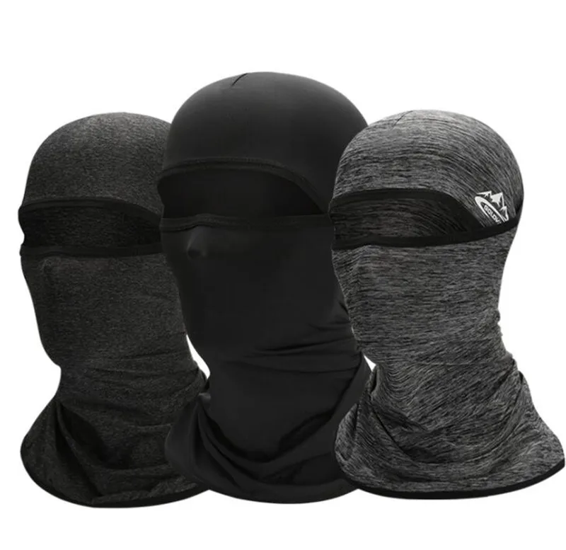 

New Motorcycle Face Mask Ice Fabric Balaclavas Summer Sunscreen Windproof Cycling Face Mask Neck Cover Outdoor Sports Running Sc