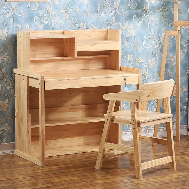 Masasi Children Set Meja Belajar Tableau Enfant Tavolo Tavolino Bambini Vintage Wood Mesa Desk Escritorio Study Table For Kids
