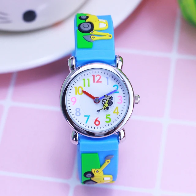 2018 willis brand 3D cartoon excavator fire car quartz wristwatches colorful dig 2018 willis brand 3D cartoon excavator fire car quartz wristwatches colorful dig