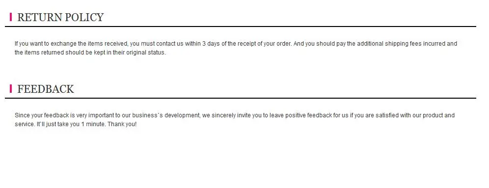 feedback