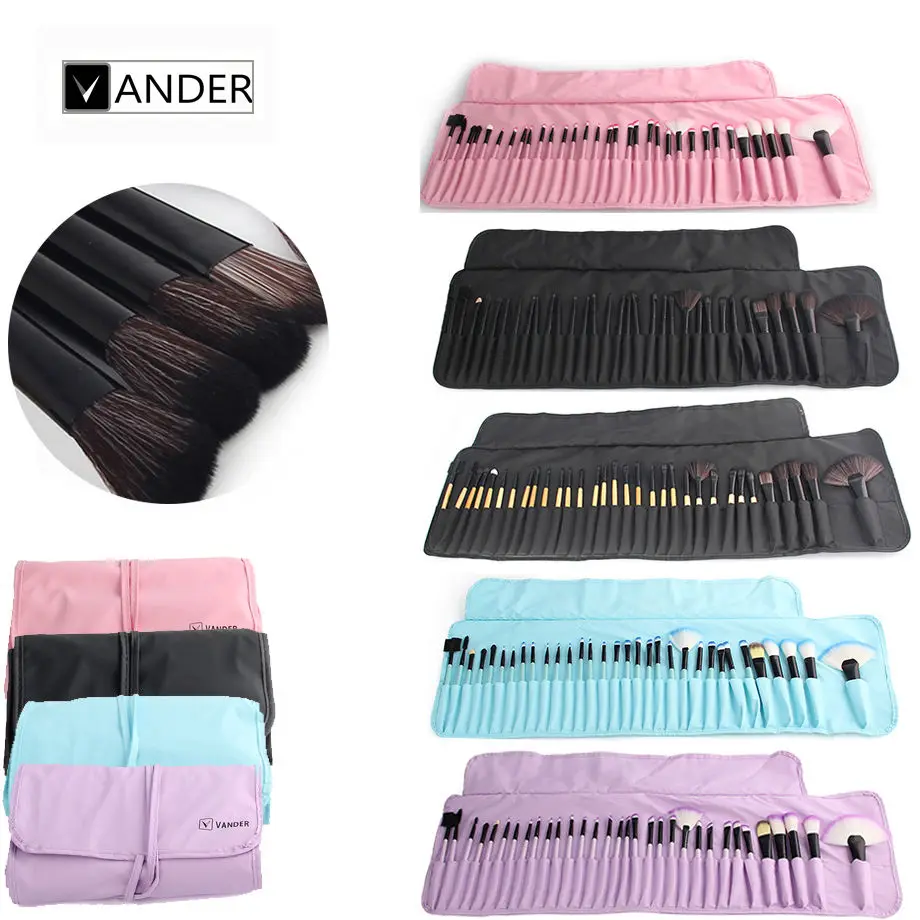 

Vander 32Pcs Set Professional Makeup Brush Foundation Eye Shadows Lipstick Powder Cosmetic Brushes Tools pincel maquiagem w/ Bag