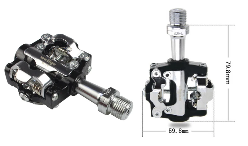 Wellgo M19 педаль для горного велосипеда из алюминиевого сплава, герметичный подшипник, велосипедная педаль SPD