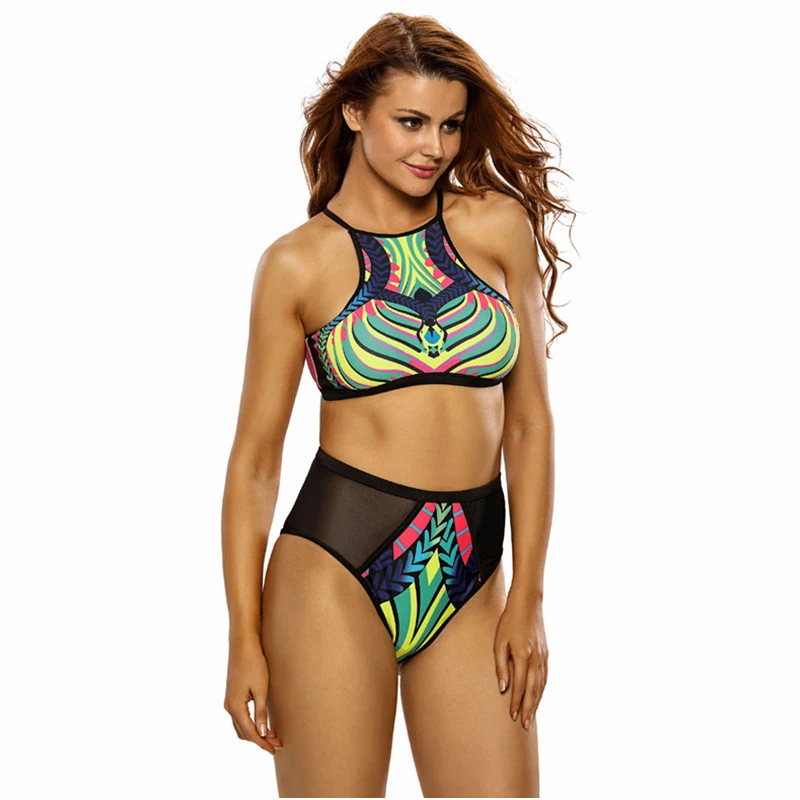 Bathing Suit Women High Waist Plus Size Print Black Mesh Swimsuit 2 Pieces Cutout Bikini Hollow Out Tankinis 410087 plus-size-black-swimsuit : image Bathing Suit Women High Waist Plus Size Print Black Mesh Swimsuit 2 Pieces Cutout Bikini Hollow Out Tankinis 410087 plus-size-black-swimsuit
